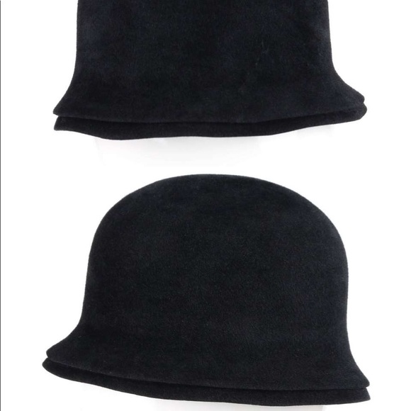 Iconic Vintage Chanel Black Felt Cloche Hat - Picture 9 of 17